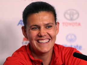 Christine Sinclair scored a goal for Canada in Tuesday's victory against Norway. Kevin King/Postmedia