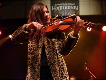 Colleen Searson performs on stage during the Scottish Society of Ottawa's Hogmanay to celebrate the New Year at Aberdeen Pavilion.