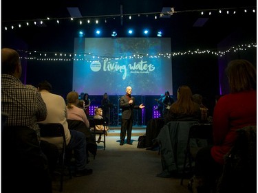 On December 21 Living Waters Christian Assembly had a devastating fire destroying the building and a long list of items related to its activities and programs. The annual Carols and Candlelight service still took place Sunday, led by Pastor Syd Curry, but was held at the Woodvale Pentecostal Church Sunday December 24, 2017.   Ashley Fraser/Postmedia