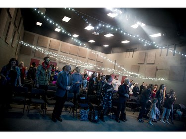 On December 21 Living Waters Christian Assembly had a devastating fire destroying the building and a long list of items related to its activities and programs. The annual Carols and Candlelight service still took place Sunday, led by Pastor Syd Curry, but was held at the Woodvale Pentecostal Church Sunday December 24, 2017.   Ashley Fraser/Postmedia