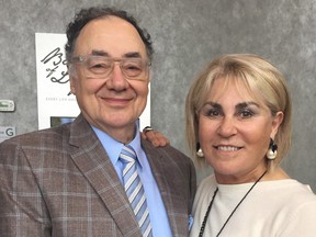 Barry and Honey Sherman are shown in a handout photo from the United Jewish Appeal. The Canadian pharmaceutical giant whose sudden death earlier this month is shrouded in mystery is among the latest list of inductees into the Order of Canada.