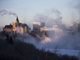 The South Saskatchewan River is seen on Tuesday, Dec. 26, 2017, a cold day  in Saskatoon. On Feb. 1, 1893, the temperature dropped to a ridiculous -50 C in Saskatoon, giving it a share of the Canadian record with Regina.