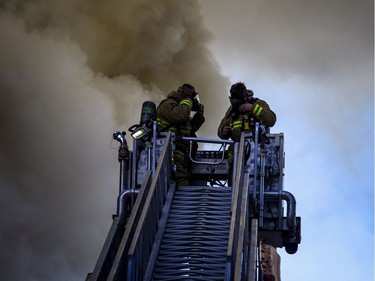 Ottawa Fire fighters were on the scene of a working fire at 89 Richmond Road Friday December 29, 2017.   Ashley Fraser/Postmedia