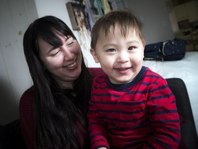 Erika Godin and her son Mason were photographed at their home in Ottawa Saturday December 30, 2017.