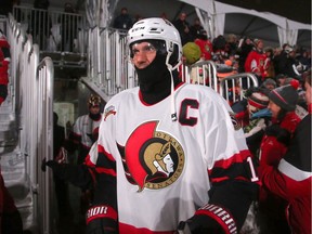 Alexei Yashin was sporting a balaclava for the matchup. In front of Parliament Hill, the NHL 100 Classic, featuring Ottawa Senators alumni players from 25 years, thrilled the fans in Ottawa Friday (Dec. 15, 2017)