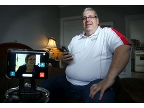 Rick O'Neil is a pilot patient in Arnprior using the new 'aTouchAway' tablet to stay in touch with his doctor and nurses.