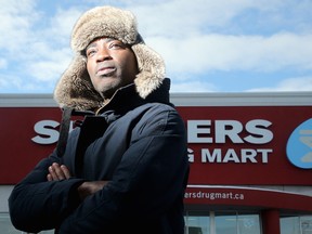 Douglas Addo, outside the Westgate Shoppers Drug Mart.