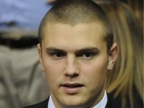 (FILES) This September 3, 2008 file photo shows Track Palin (L), oldest son of Sarah Palin.