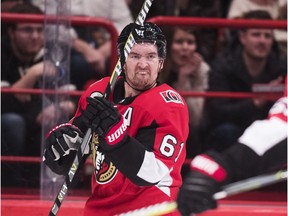 Mark Stone has 14 goals in 35 games for the Senators this season.