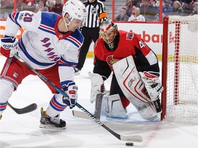 Craig Anderson ended a personal seven-game losing streak in Wednesday's 3-2 victory over the Rangers.