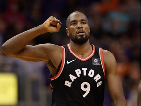 The suspension was to keep Serge Ibaka out of the Raptors' Friday night home game against the Atlanta Hawks.