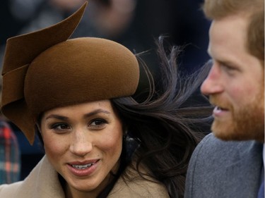 Meghan Markle and Prince Harry attend the Royal Family's traditional Christmas Day church service at St Mary Magdalene Church in Sandringham, Norfolk.