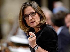 Foreign Minister Chrystia Freeland.