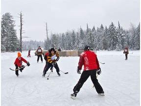 There's something special about playing hockey against not only your rivals, but the weather, writes Randy Boswell.