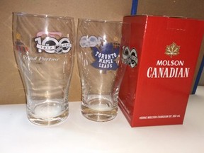 Molson Coors Canada is recalling approximately 215,000 limited edition NHL beer glasses after eight people were reported injured while washing the glasses. (Health Canada photo)