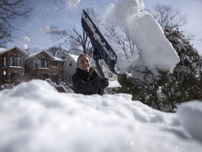 In this 2015 file photo, a Toronto resident shovels snow. Regardless of where you live – today is the most important day in the battle against snow accumulation, writes Joe Boughner. THE CANADIAN PRESS/Chris Young