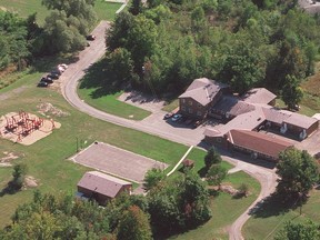 Aerial view of Venta Preparatory School taken in 2001.