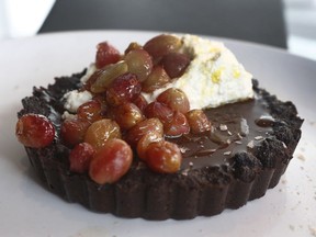 Chocolate tart at Aperitivo in Ottawa