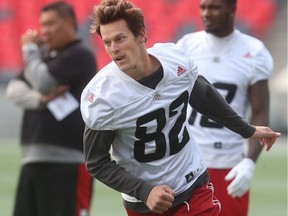 Ottawa Redblacks Greg Ellingson during practice at TD Place in Ottawa Ontario Tuesday Sept 5, 2017. Tony Caldwell