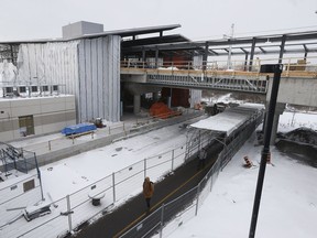 Bayview O-Train stop in Ottawa Thursday Dec 15, 2017.