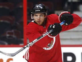 Forward Bobby Ryan returned to the Senators lineup for Thursday's home game against the LIghtning.