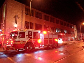 Four people were injured in a mattress fire at the Shepherds of Good Hope mission late Thursday, Dec. 21