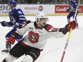 Ottawa 67's forward Tye Felhaber got his start skating on a frozen creek near the family farm.