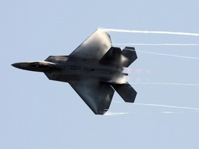 A file photo of a F22 Raptor.