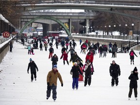 The National Capital Commission opened a another stretch of the Rideau Canal Skateway Sunday, Jan. 7, 2018, extending the Skateway from the National Arts Centre to Dows Lake.