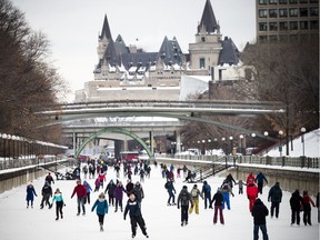 The Rideau Canal Skateway Sunday, Jan. 7, 2018. Ashley Fraser/Postmedia