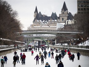 The Rideau Canal Skateway on Sunday, Jan. 7, 2018.