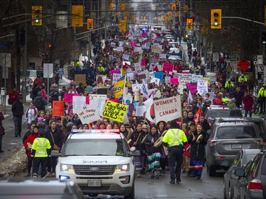 Thousands came out to take part in the Women's March on Ottawa.