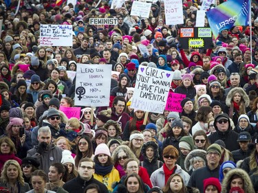 Thousands came out to take part in the Women's March on Ottawa.