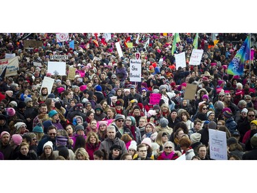 Thousands came out to take part in the Women's March on Ottawa.