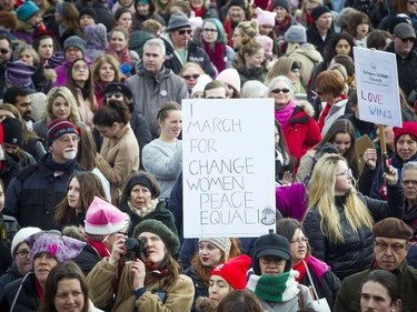 Thousands came out to take part in the Women's March on Ottawa.