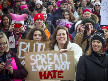 Thousands came out to take part in the Women's March on Ottawa.