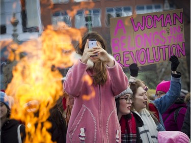 Adrienne Bolen was one of thousands that took part in the Women's March on Ottawa.