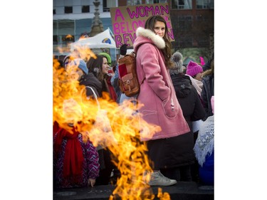 Adrienne Bolen was one of thousands that took part in the Women's March on Ottawa.