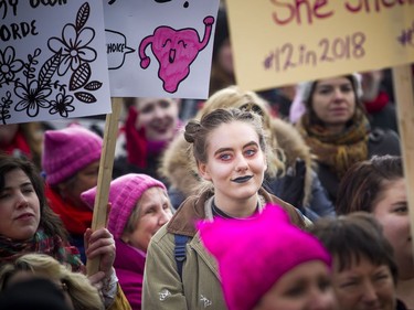 Charlotte Januska was one of thousands that took part in the Women's March on Ottawa.