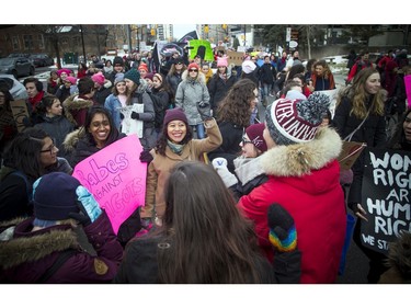 Thousands came out to take part in the Women's March on Ottawa.