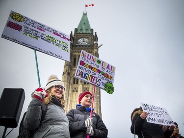 Thousands came out to take part in the Women's March on Ottawa.