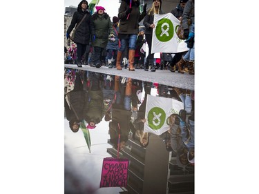 Thousands came out to take part in the Women's March on Ottawa.