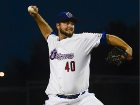 The Ottawa Champions' Austin Chrismon is a former Can-Am League pitcher of the year.