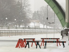 The Rideau Canal Skateway is closed to the public due to adverse weather.
