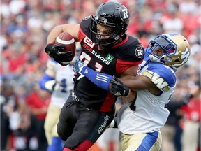 Patrick Lavoie was an original Redblack after being selected in the expansion draft before the team's first season in 2014. Julie Oliver/Postmedia