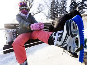 Breanna Vogt was one of the first skaters on the Rideau Canal Skateway when it opened Friday morning.