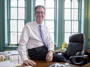 Mayor Jim Watson in his city hall office on Jan. 11, 2018 during an interview with the Ottawa Citizen and Sun.