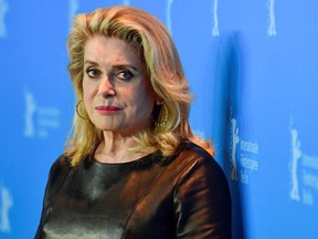 This file photo taken on February 14, 2017 shows French actress Catherine Deneuve.
