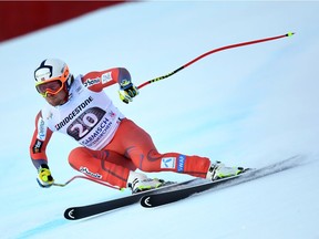 Norway's Aamodt Aleksander Kilde competes during the men's downhill at the FIS Alpine Skiing World Cup in Garmisch-Partenkirchen, southern Germany, on January 27, 2018. Switzerland's Beat Feuz won the competition, Austria's Vicnent Kriechmayr and Italy's Dominik Paris placed second.