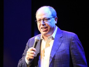 Brent Butt performs at the Jeanne & Peter Laughed Performing Arts Centre in Camrose, Alta. on Friday January 20, 2017. The Canadian comedian is most  famous for his show Corner Gas .